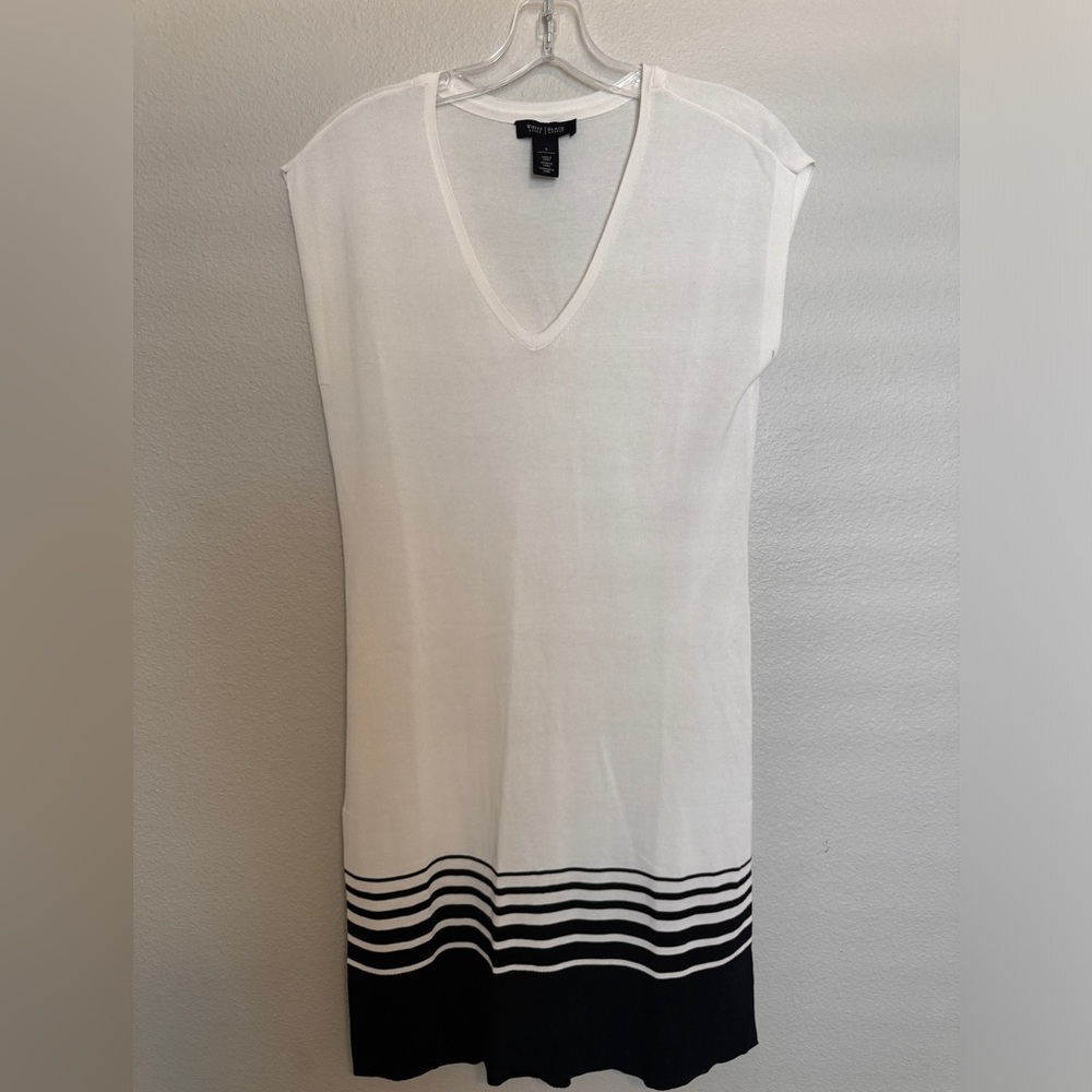 White House Black Market Sheer dress or Swim Cover-up White Size Small VNeck